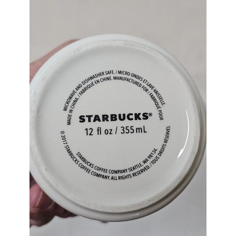Starbucks 2017 Black And Yellow Coffee Mug